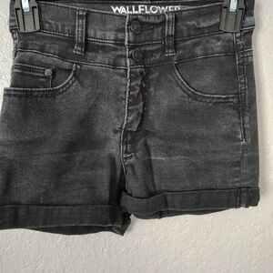 Wallflower Black Denim Shorts